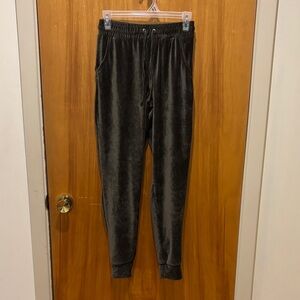 Pink Republic Women's Charcoal Velour Joggers